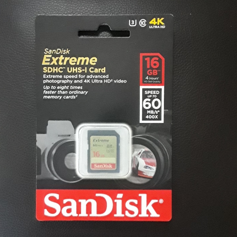 SanDisk extreme sdhc uhs-I card